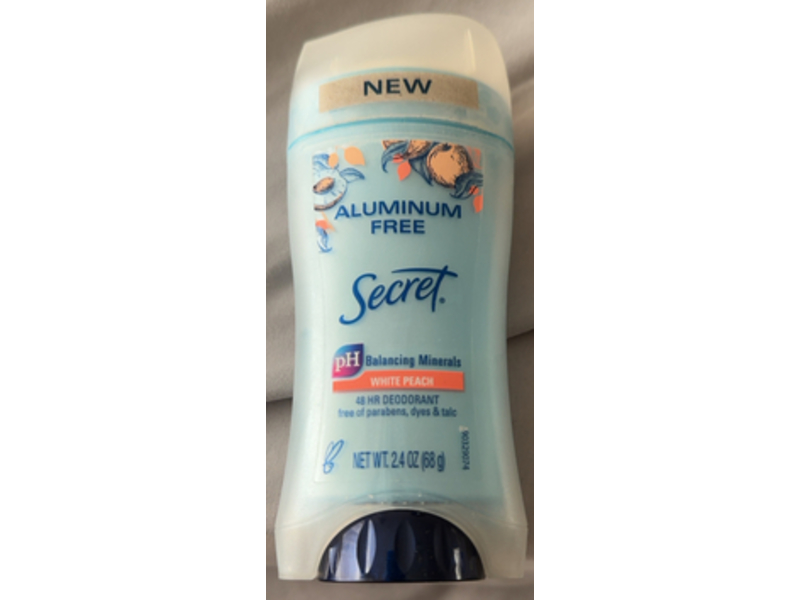Secret Deodorant, White Peach, 2.4 oz/68 g, Pack Of 3