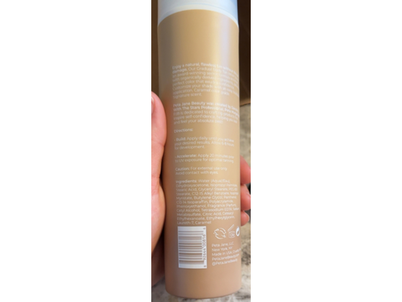 Peta Jane Gradual Body Tan, 6.7 fl oz/200 mL