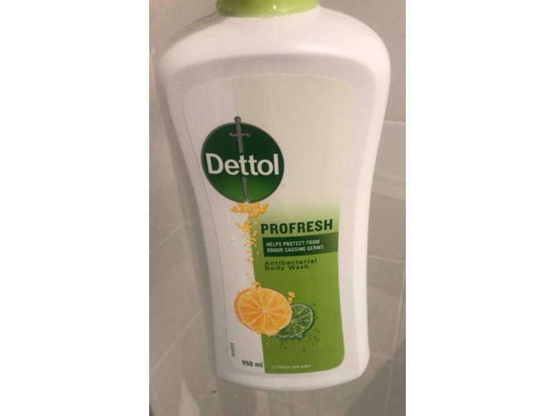 Dettol Profresh Antibacterial Body Wash, Citrus Splash, 950 mL
