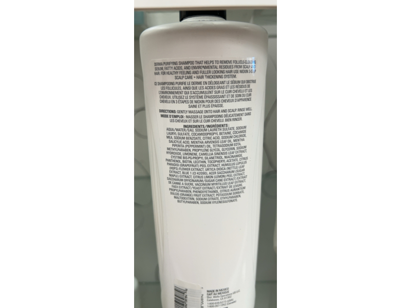 Nioxin Pro Clinical Scalp + Hair Shampoo, 33.8 fl oz/1 L