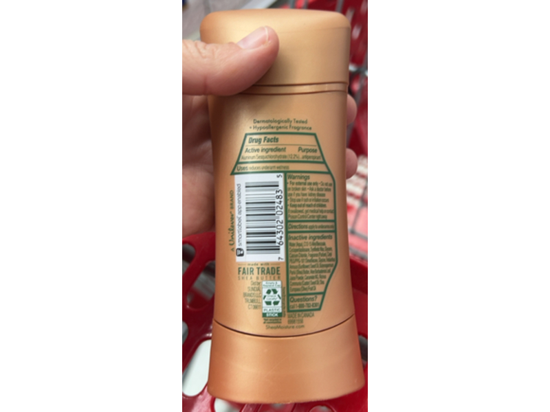 Shea Moisture Sensitive Antiperspirant Deodorant, Aloe Vera & Ceramides, 2.6 oz/74 g