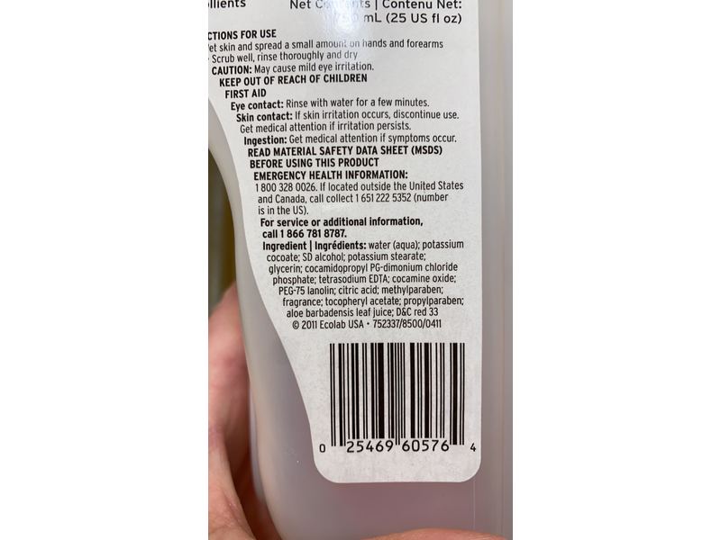 Ecolab Endure Foam Hand Soap, 25 fl oz/750 mL