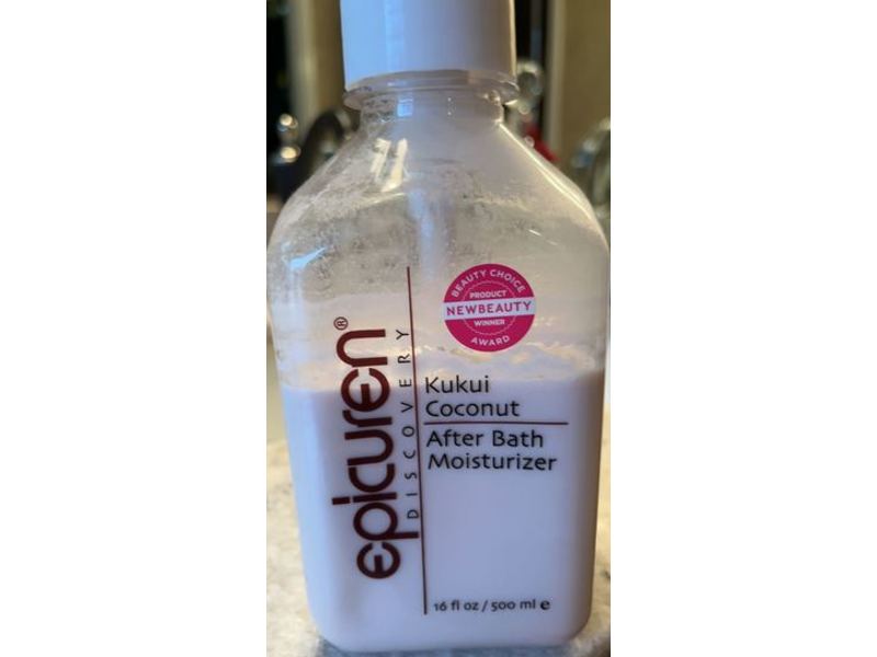 Epicuren Discovery After Bath Moisturizer, Kukui Coconut, 16 fl oz/473 mL