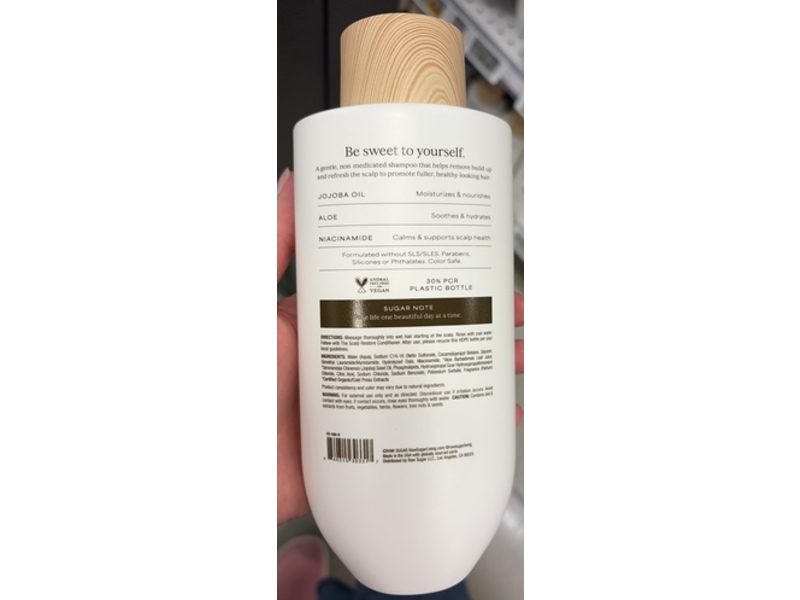 Raw Sugar The Scalp Restore Shampoo, Jojoba + Aloe, 16 fl oz/473 mL