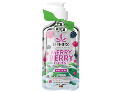 Hempz herbal Body Moisturizer, Merry Berry Forest, 17 fl oz/500 mL