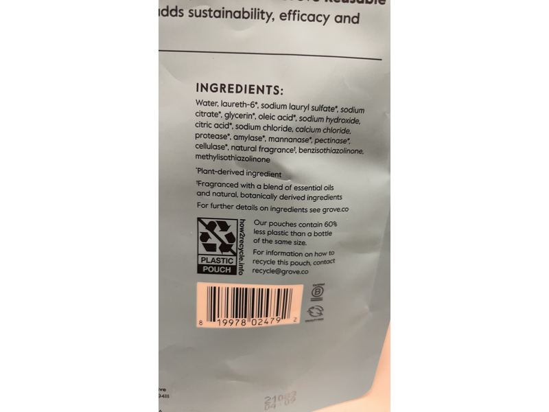 Grove Collaborative Laundry Detergent, Lavender & Rosemary, 33 Loads, 24 oz/710 mL