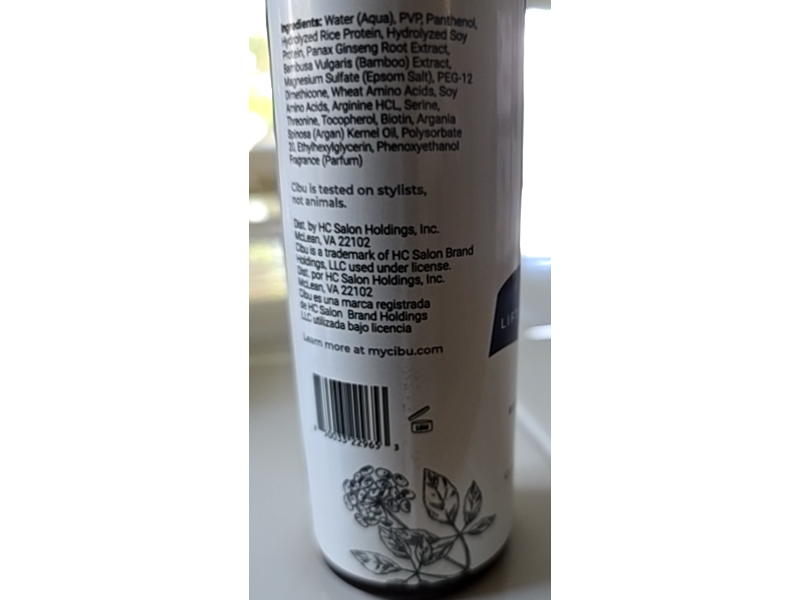 Cibu Volumizing Lift + Boost Texture Spray, 8 fl oz/236 mL