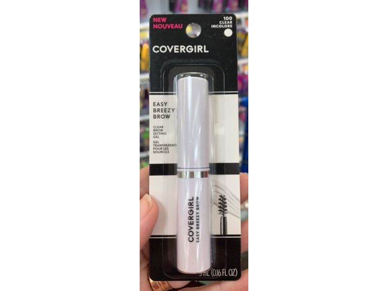 CoverGirl Easy Breezy Brow Setting Gel, 100 Clear, 0.16 fl oz/5 mL