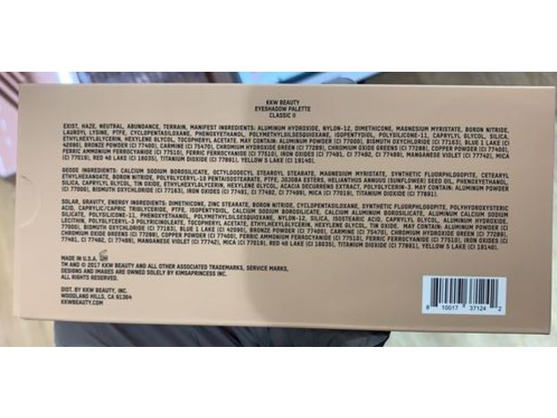 KKW Beauty Eyeshadow Palette, Classic II, 0.06 oz