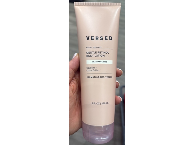 Versed Gentle Retinol Body Lotion, Squalane + Cocoa Butter, 8 fl oz/236 mL