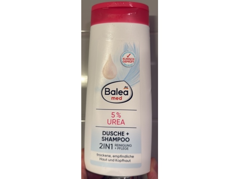 Dm Balea Med Shower Gel + Shampoo, 5% Urea, 300 mL, Pack Of 2