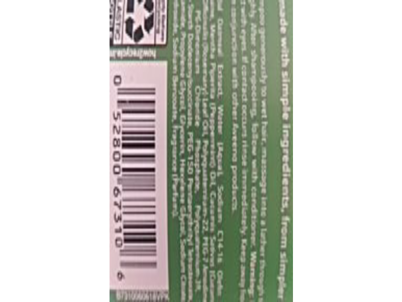 Aveeno Refresh & Thicken Shampoo, Fresh Greens Blend, 12 fl oz/354 mL