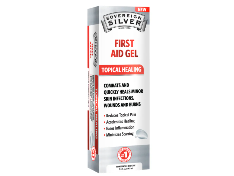 Sovereign Silver First Aid Gel, Topical Healing, 0.5 fl oz/14.5 mL
