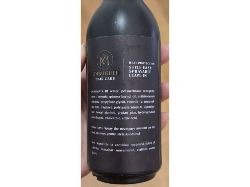 Joemiguel Hair Care Heat Protection Style Ease Sprayable Leave In, 8 fl oz/232 mL