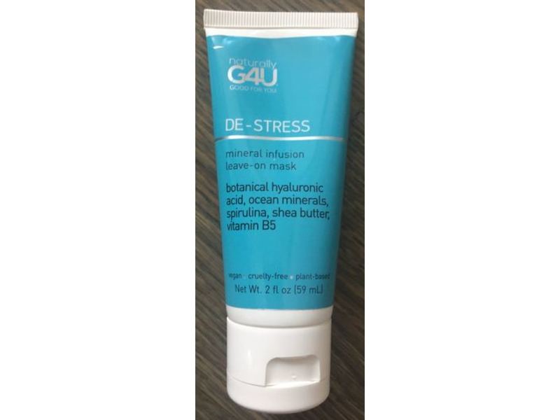 Naturally G4U De-Stress Mineral Infusion Leave-On Mask, 2 fl oz/59 mL