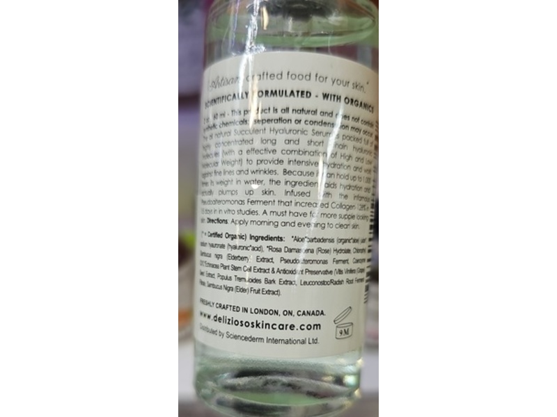 Delizioso Skincare Succulent Cell HA Facial Serum, 3mL