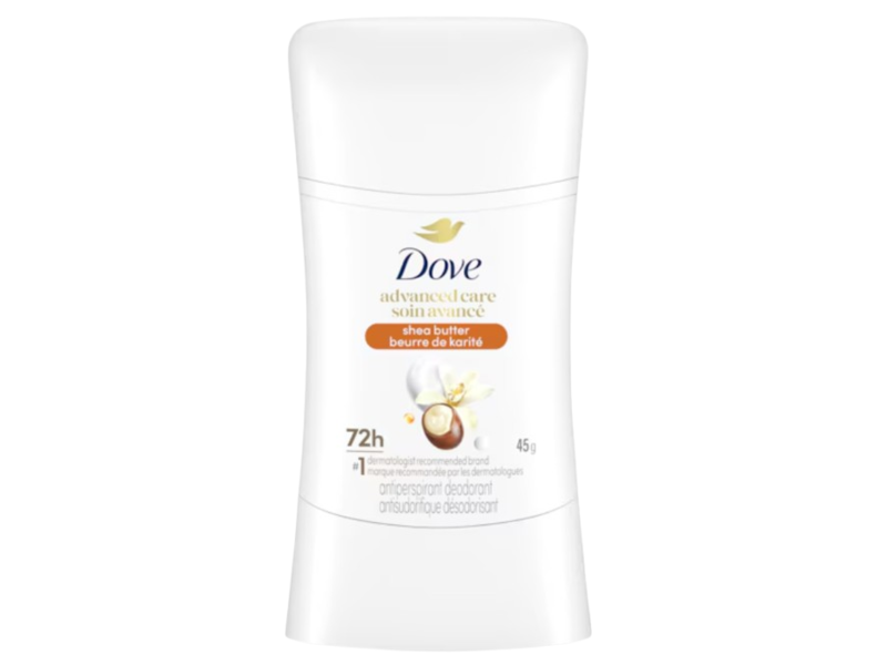 Dove 72h Advanced Care Antiperspirant, Shea Butter, 45 g