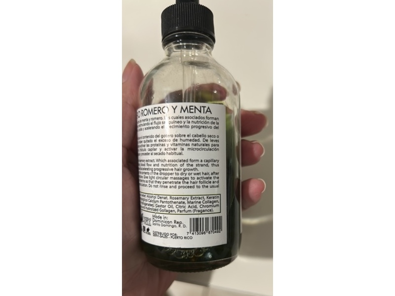 Kell Hair Growth Up Fall Prevention System, Rosemary & Mint, 4 oz/120 mL