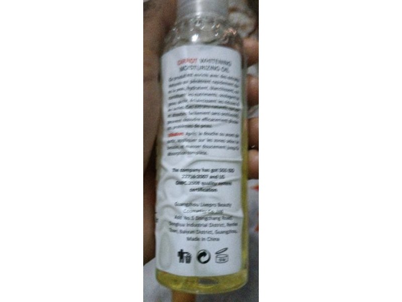 Disaar Beauty Skincare Moisturizing Oil, Carrot Miracle, 3.03 fl oz/100 mL