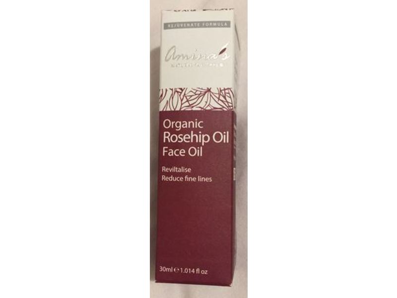 Amina's Face Oil, Organic Rosehip Oil, 1.014 fl oz/30 mL