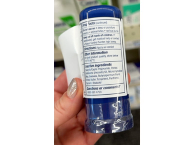 Aquaphor Immediate Relief Healing Balm Stick, Avocado Oil & Shea Butter, 0.65 oz/18.4 g