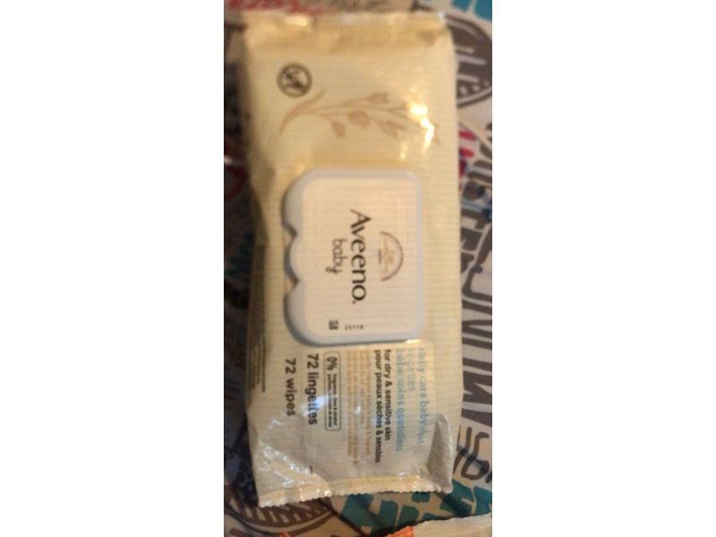 Aveeno Baby Daily Care Wipes, 72 Count, Pack Of 6