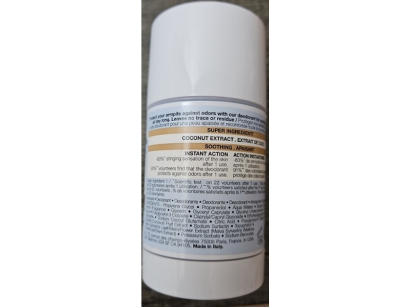 Sephora Soothing Deodorant, Coconut, 1.76 oz/50 g