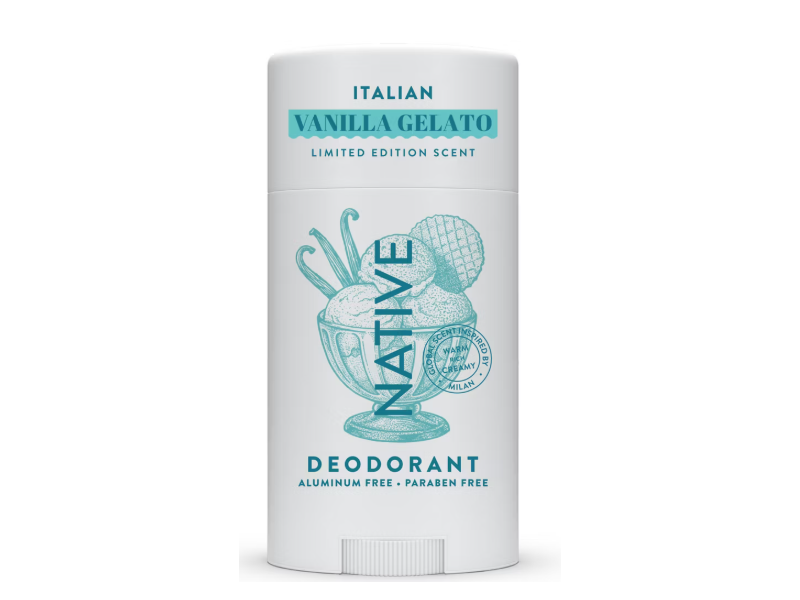 Native Deodorant, Italian Vanilla Gelato, 2.65 oz/75 g