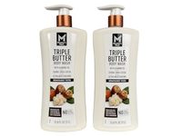 Member's Mark Triple Butter Body Wash, Almond Oil, Jojoba, Shea, Cocoa, 33.8 fl oz/1 L, Pack Of 2 - thumbnail 1