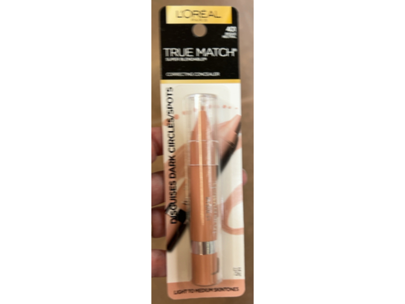 L'Oreal True Match Super Blendable Color Correcting Crayon Concealers, Bisque, 0.1 oz/2.8 g