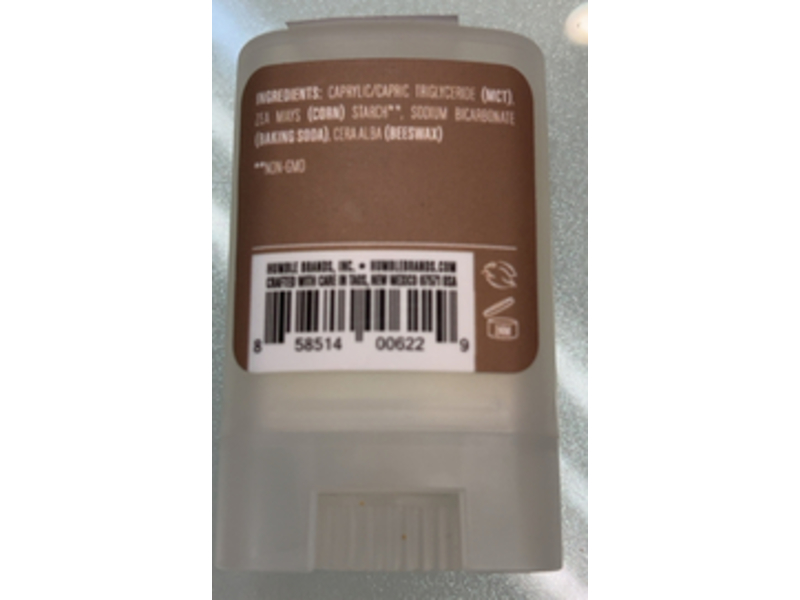 Humble Aluminum Free Deodorant, Simply Unscented, 0.5 oz/14 g