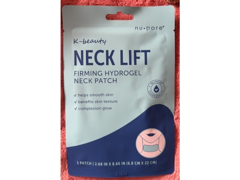 Nu-Pore K-Beauty Neck Lift Firming Hydrogel Neck Patch, 1 Count