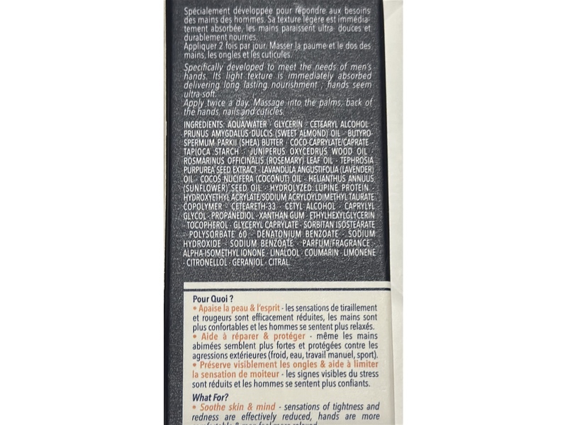 L'Occitane en Provence Homme Cade Multi-Benefits Hand Cream, 1.7 oz/50 mL