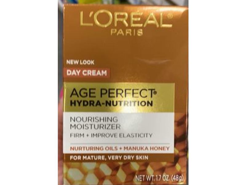 L'oreal Paris Age Perfect Hydra-Nutrition Day Cream, Nurturing Oils + Manuka Honey, 1.7 fl oz/48 g