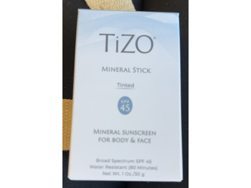 Tizo Mineral Tinted Sunscreen Stick, SPF 45, 1 oz/30 g
