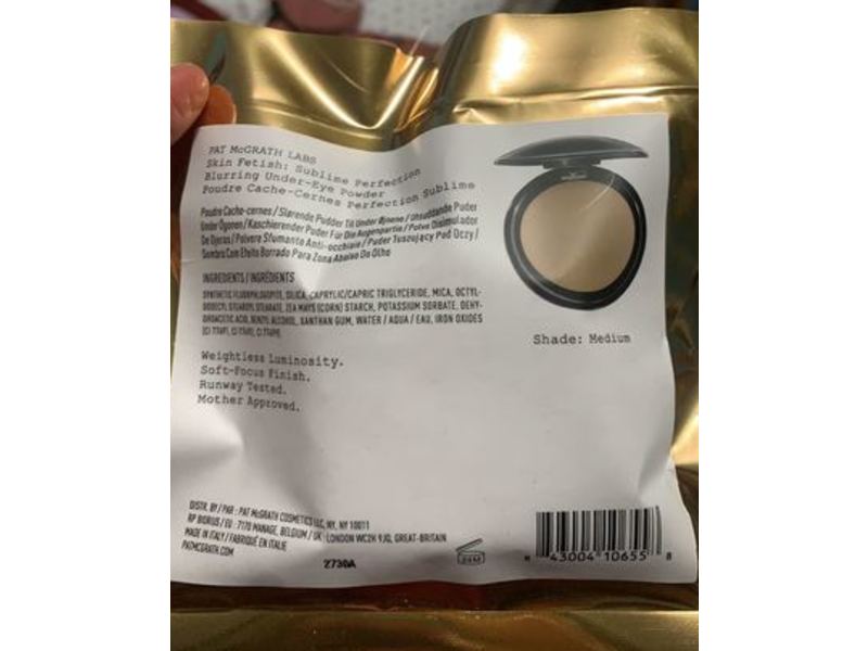Pat Mcgrath Labs Sublime Perfection Blurring Under-Eye Powder, Medium, 0.14 oz/4 g