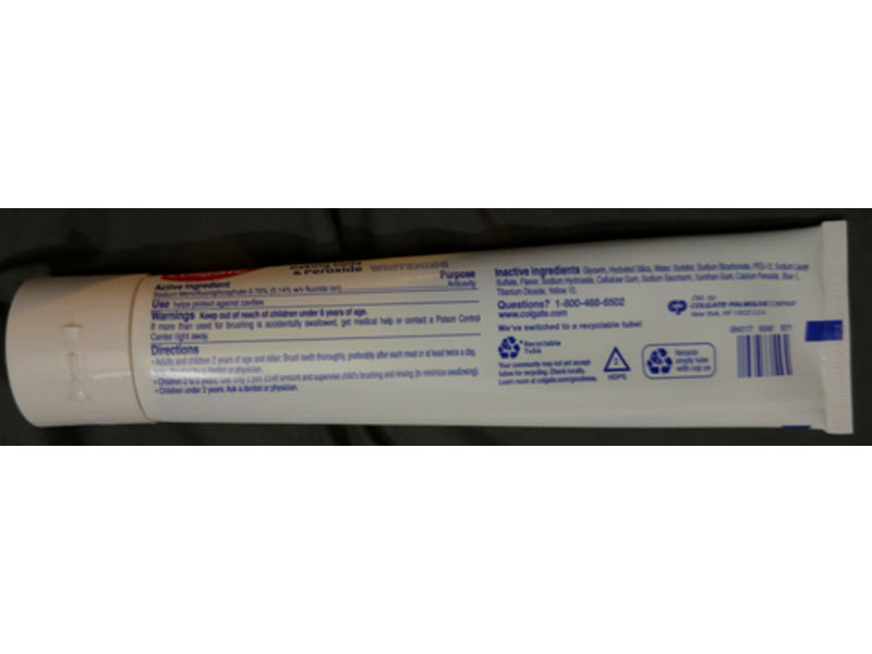 Colgate Whitening Toothpaste, Frosty Mint, 6 oz/170 g