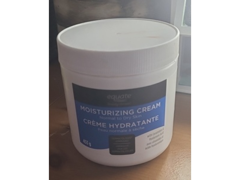 Equate Moisturizing Cream, Ceramides & Hyaluronic Acid, 453 g