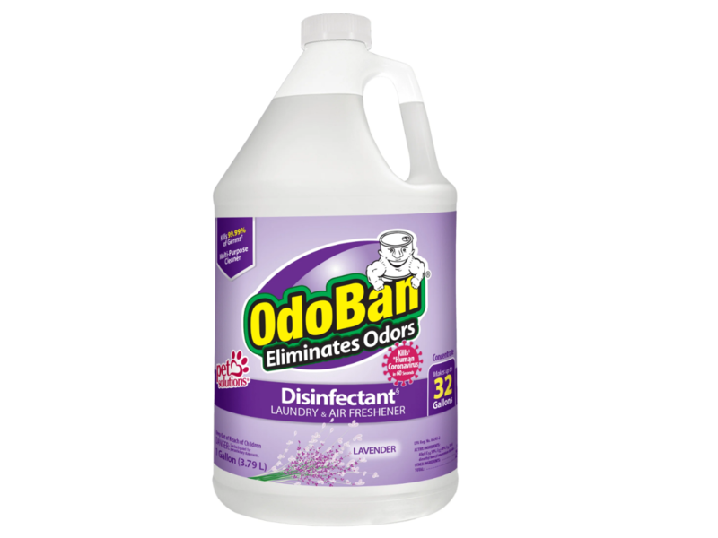 OdoBan Laundry & Air Freshener Disinfectant, Lavender, 3.79 L, Pack Of 4