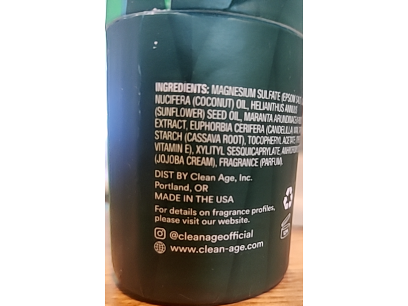 Clean Age Natural Deodorant, Fresh, 2 oz/60 g, Pack Of 3