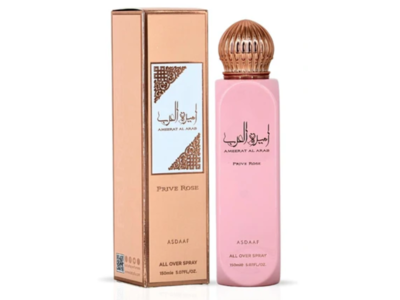 Asdaaf Ameerat Al Arab All Over Body Spray, Prive Rose, 5.07 fl oz/150 mL