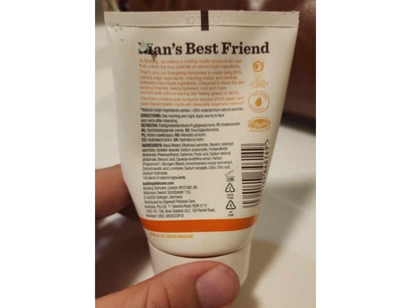 Bull Dog Skincare Energising Moisturiser, 100 mL
