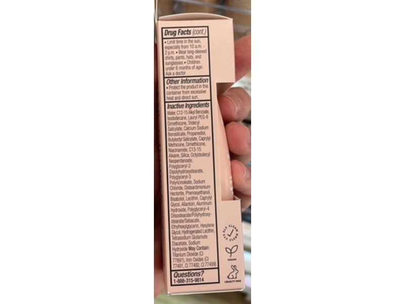 e.l.f. Halo Glow Skin Tint, SPF 50, 1 Fair Neutral, 1 fl oz/30 mL