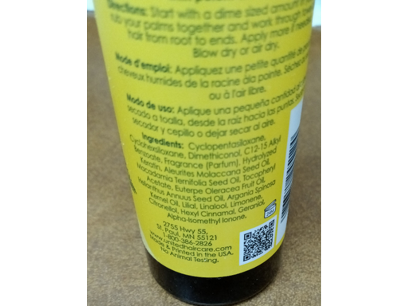 Amir Argan Oil Leave-In Hair Treatment, 5.8 fl oz/174 mL