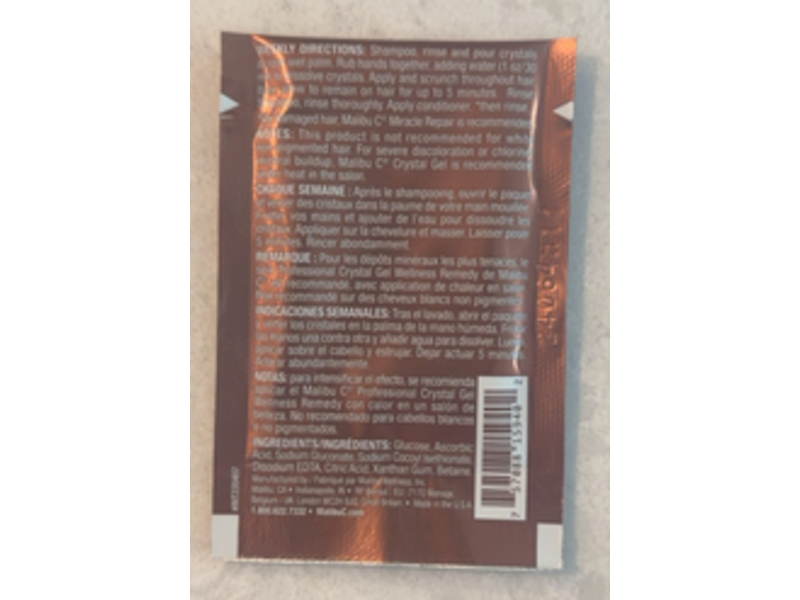 Malibu C Wellness Hair Remedy, Hard Water, 0.17 oz/5 g