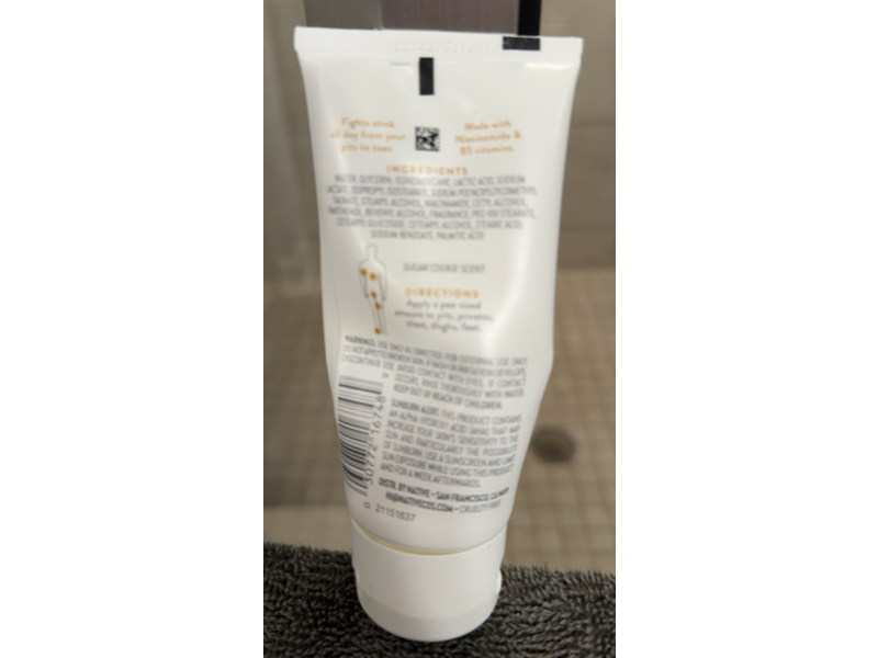 Native Cream Deodorant, Sugar Cookie, 3 oz/85 g