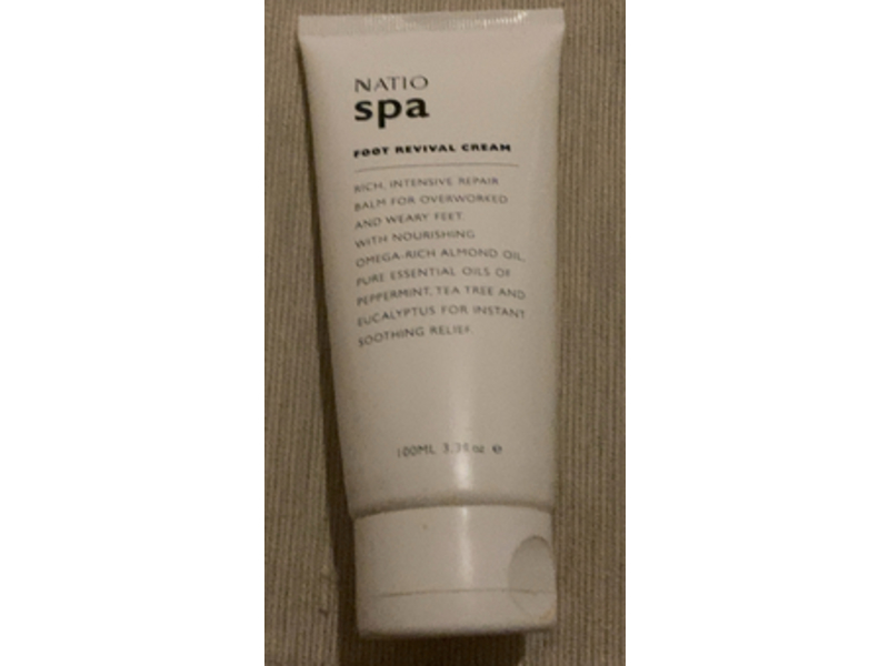 Natio Spa Foot Revival Cream, 3.3 fl oz/100 mL