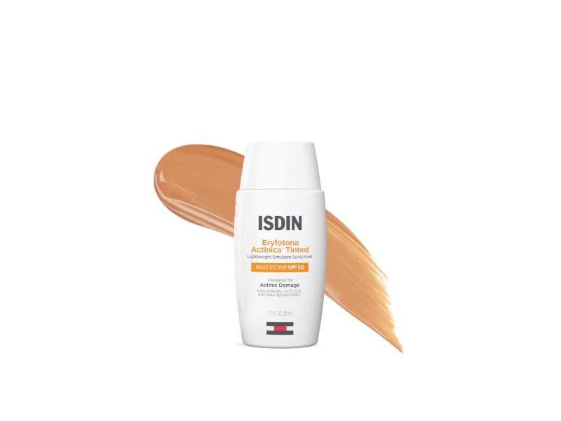ISDIN Eryfotona Actinica Tinted Mineral Sunscreen, SPF 50, 1.7 fl oz/50 mL