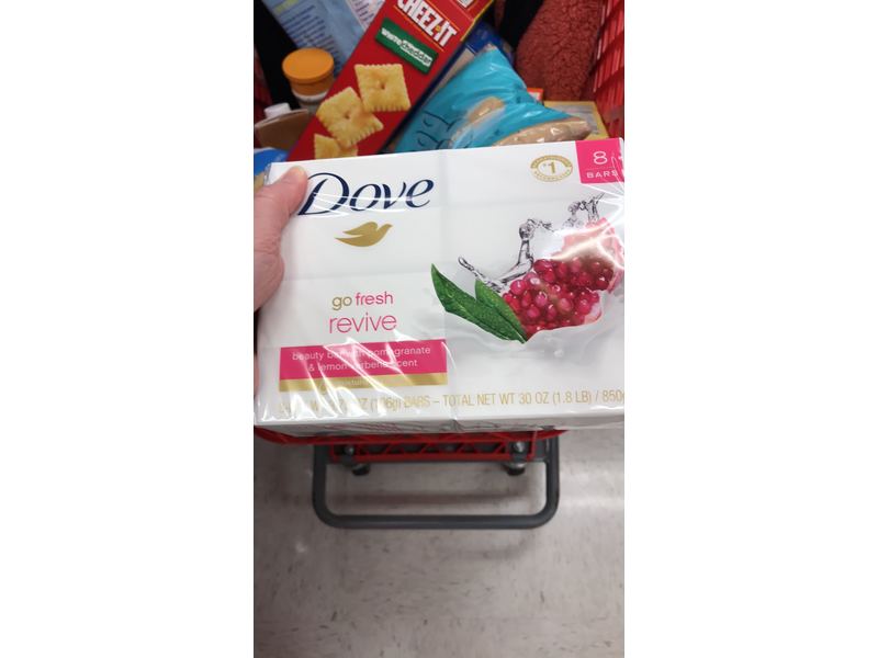 Dove go fresh Beauty Bar, Pomegranate and Lemon Verbena, 3.75 oz/106 g (8 count)