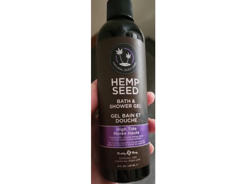Earthly Body Hemp Seed Bath & Shower Gel, High Tide, 8 fl oz/237 mL